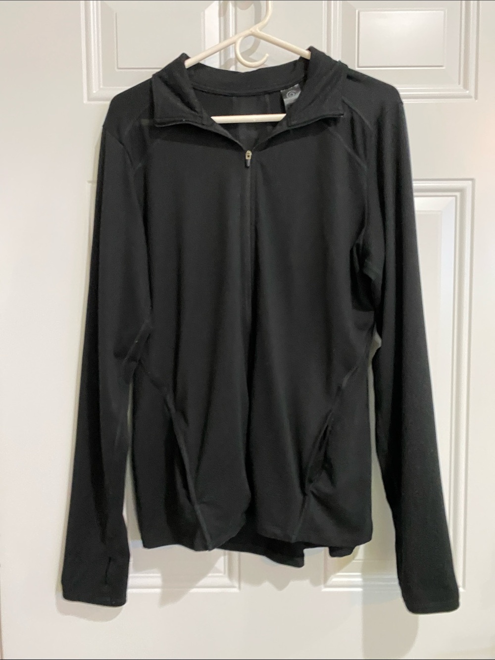 Champion Black Zip-Up Utility Jacket with Hood